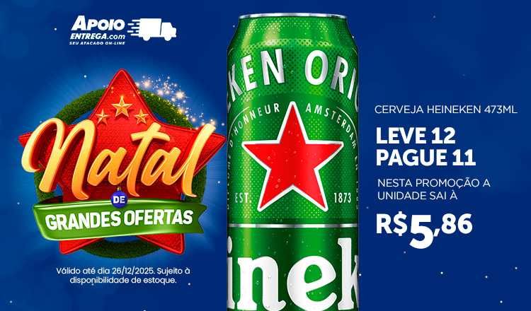 Cerveja Heineken Lata 473ml - Leve 12 e Pague 11 26/12